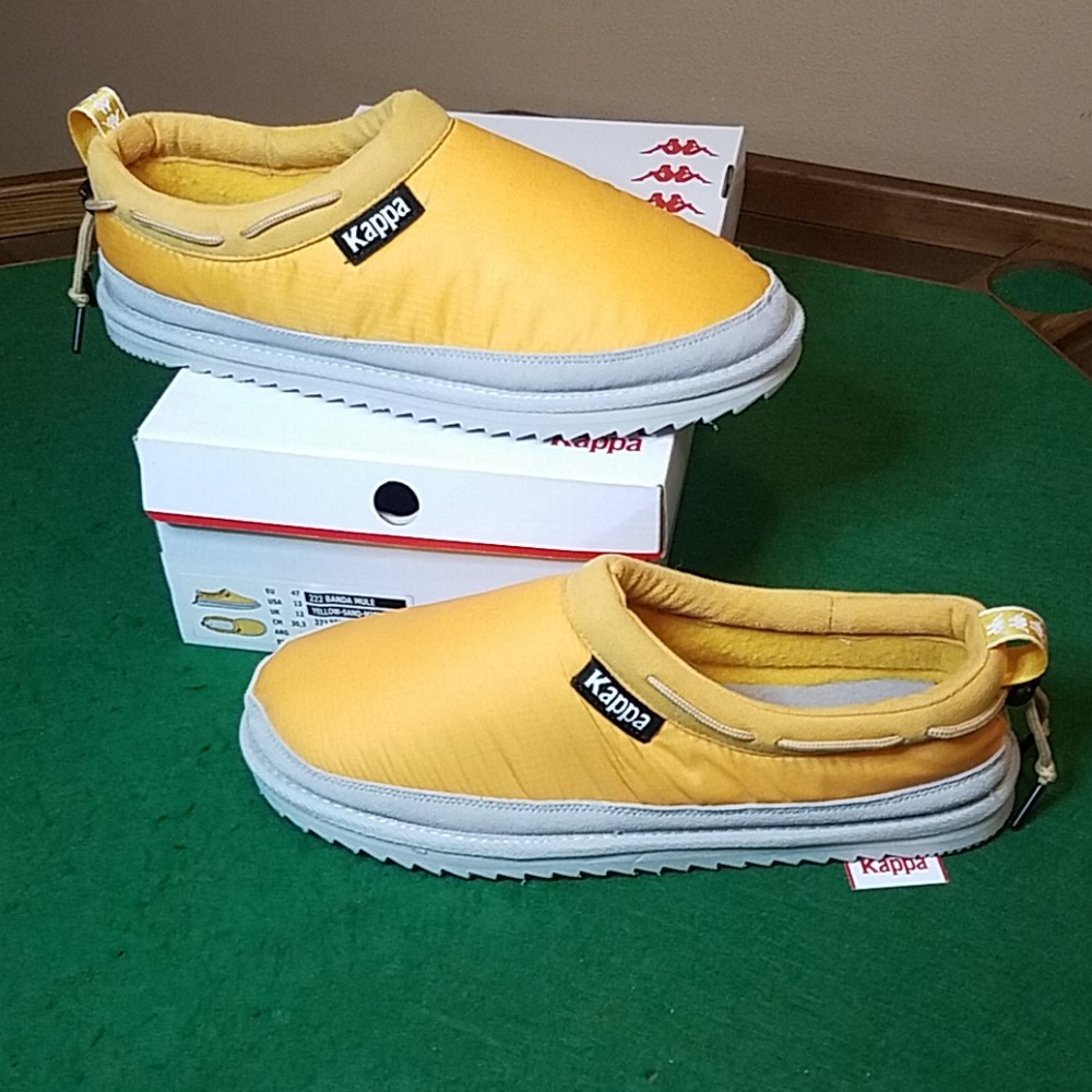 Kappa Slide sz 13 New Yellow Banda Mule Drawstring